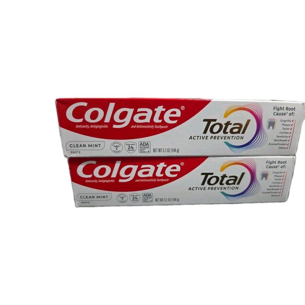 Pack‎ Of 6 Colgate Total Active Protection Toothpaste, 3.3oz /5.1oz - Picture 7 of 8